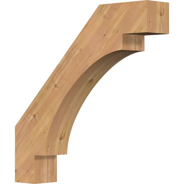 Ekena Millwork 5 1/2"W x 30"D x 30"H Merced Smooth Knee Brace, Western Red Cedar BRC06X30X30MRC00SWR - main